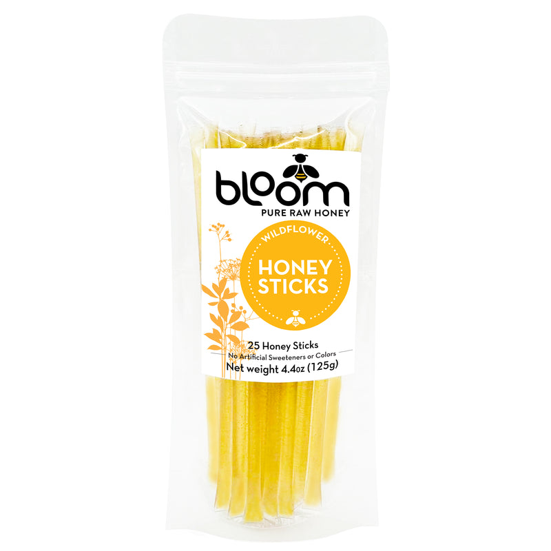 Bloom Honey Sticks - Wildflower 25 Pack - AVAILABLE IN RETAIL STORES